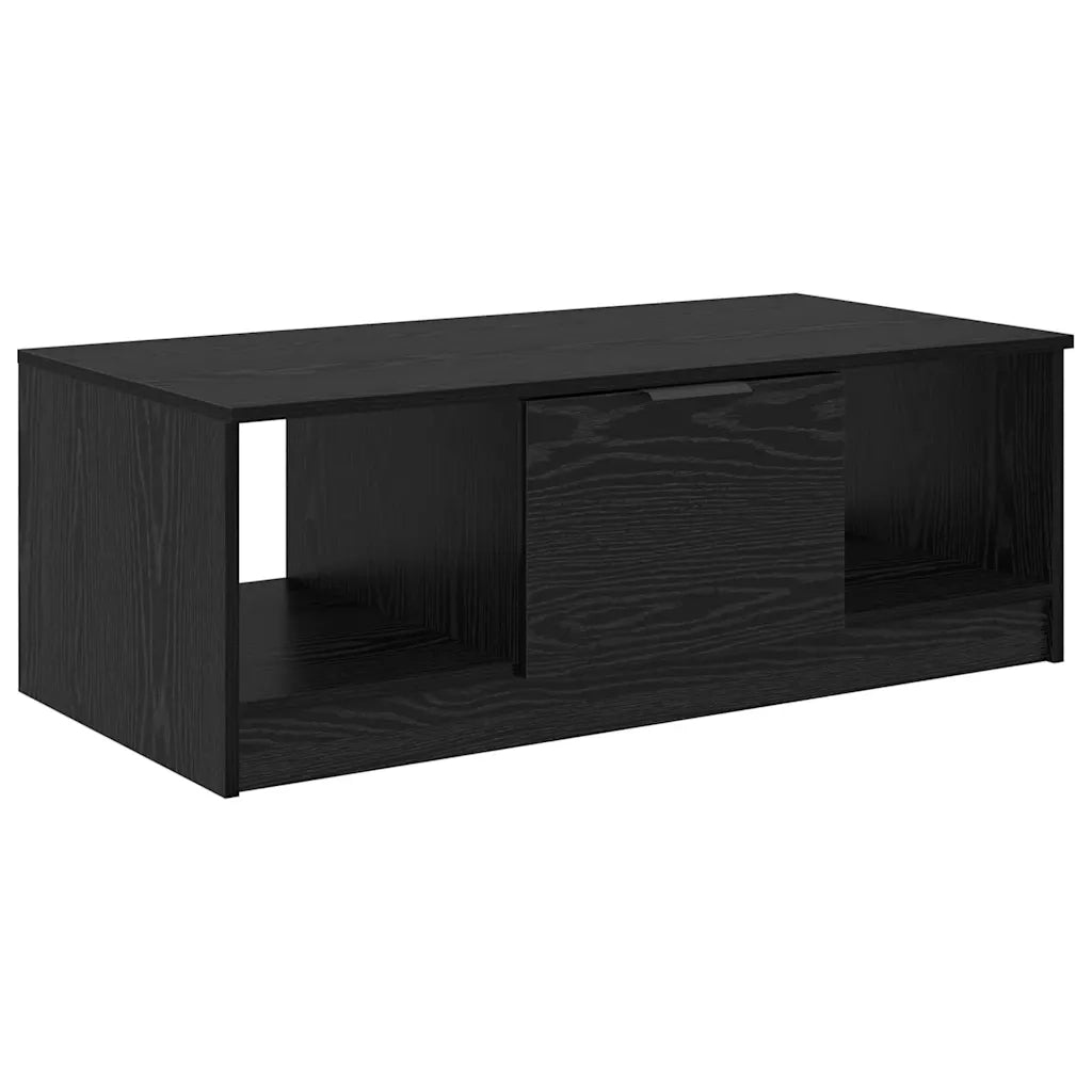 Tavolino da salotto con cassetto Rovere Nero 102 x 50 x 36cm 880521