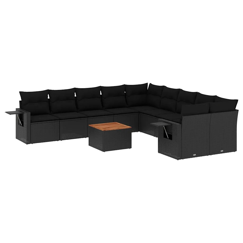 Set Divani da Giardino 11 pz con Cuscini in Polyrattan Nerocod mxl 116061