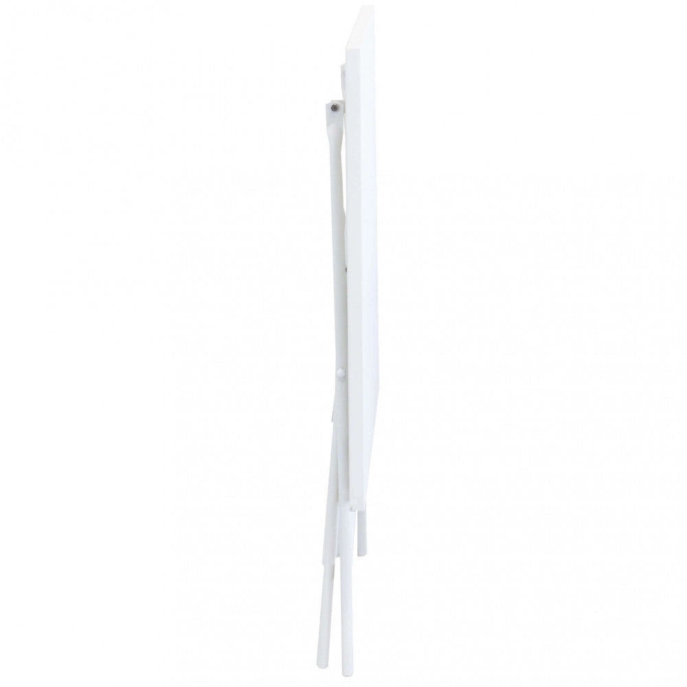 Tavolo Bristol 110x70x72 h cm in Acciaio Bianco