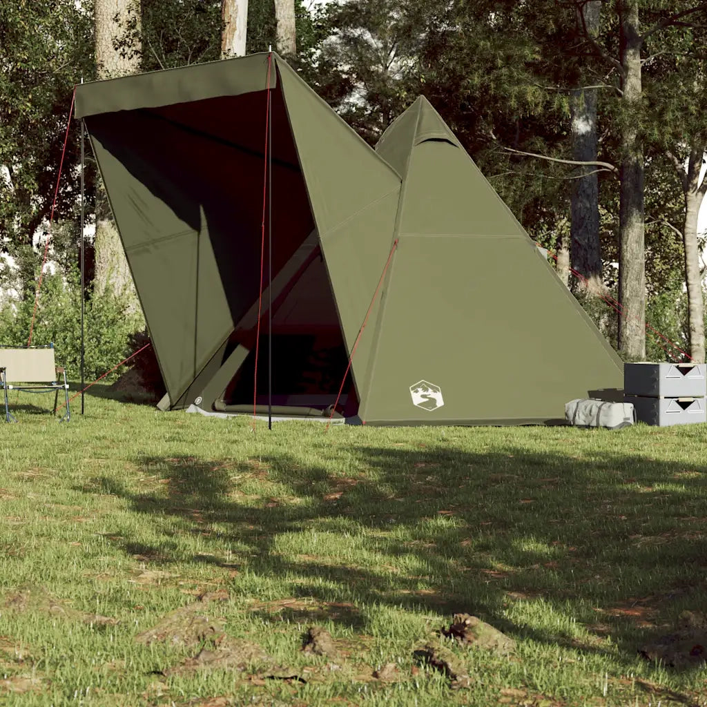 Tenda Familiare Tipi per 6 Persone Verde Oliva Impermeabile 4009442