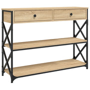 Tavolo Consolle | Tavolo d'Ingresso Rovere Sonoma 100x28x75 cm in Legno Multistrato