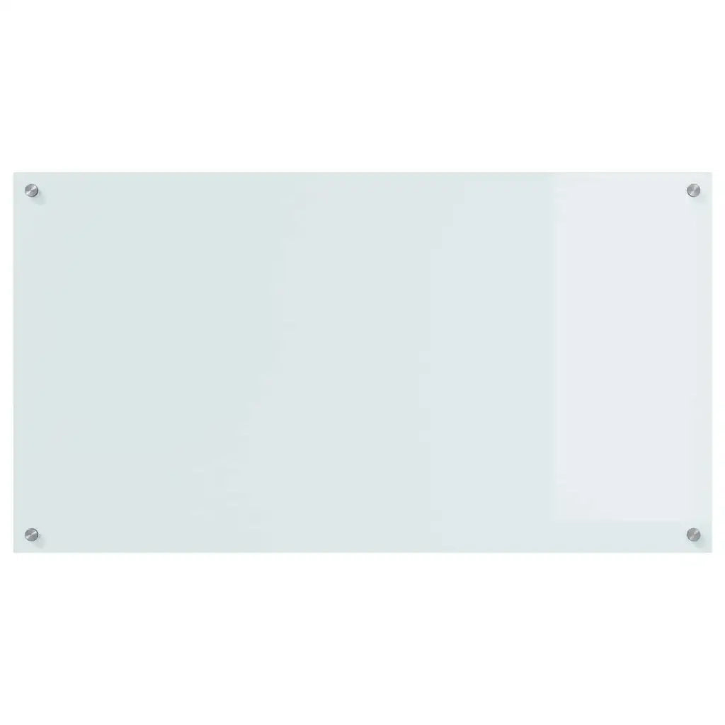 Schienale da cucina 2 pcs Bianco 110 x 60 cm vetro temperato 3415484