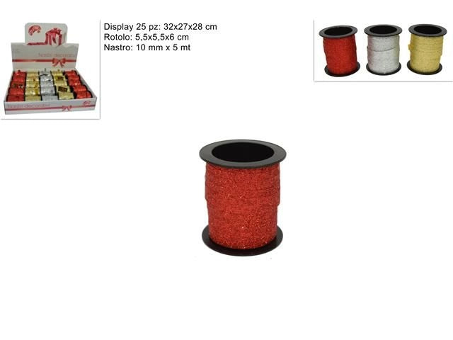 Natro glitterato 10x5 mm prezzo caduno
