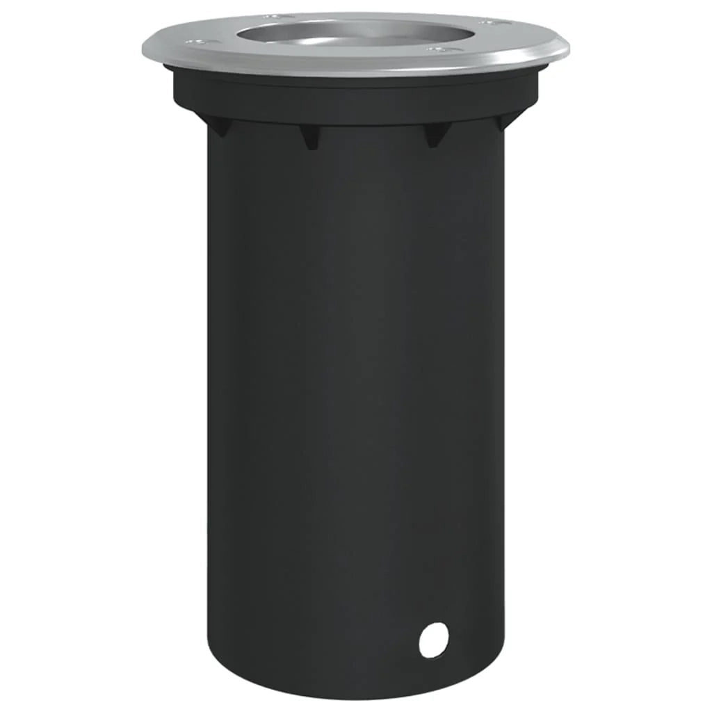 Lampada da terra rotonda per esterni crea un'atmosfera accogliente 10,5 x 14,5 cm in alluminio nero 02_0056639