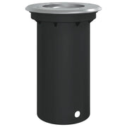 Lampada da terra rotonda per esterni crea un'atmosfera accogliente 10,5 x 14,5 cm in alluminio nero 02_0056639