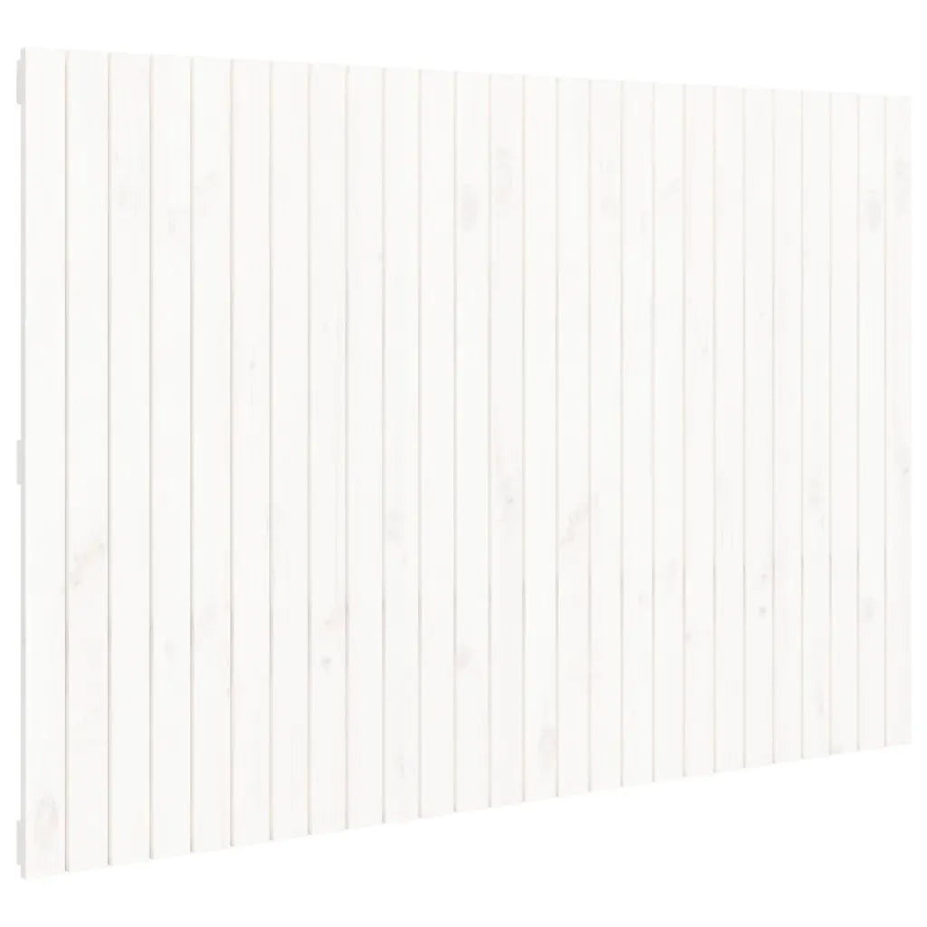 Testiera | Testata da Parete Bianca 166x3x110 cm Legno Massello di Pino