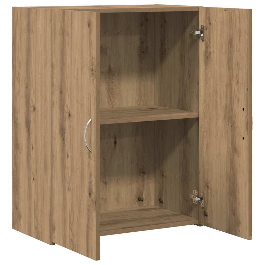 Armadio per Ufficio Rovere Artigianale 60x32x77,5 cm Legno Ingegnerizzato