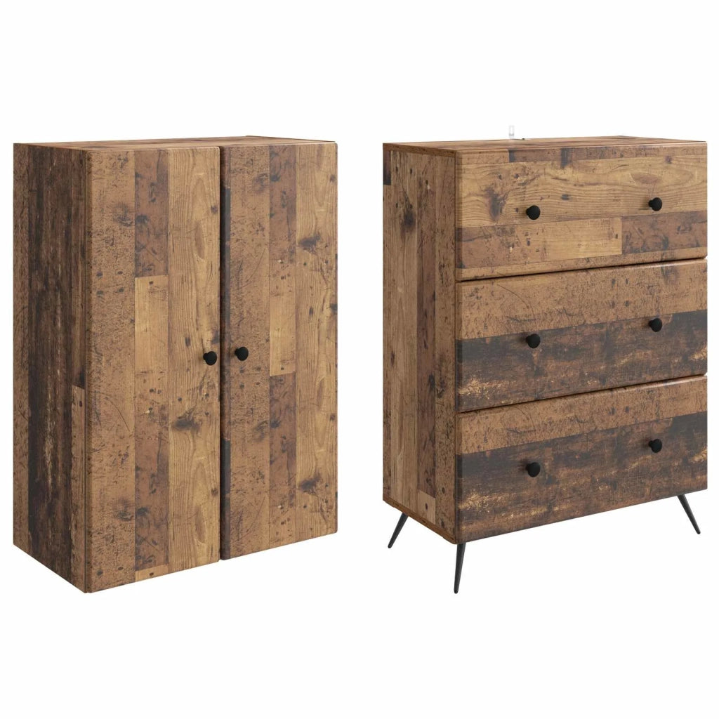 Set di armadi 2 pcs Legno antico 66 x 34,5 x 90 cm 3416887
