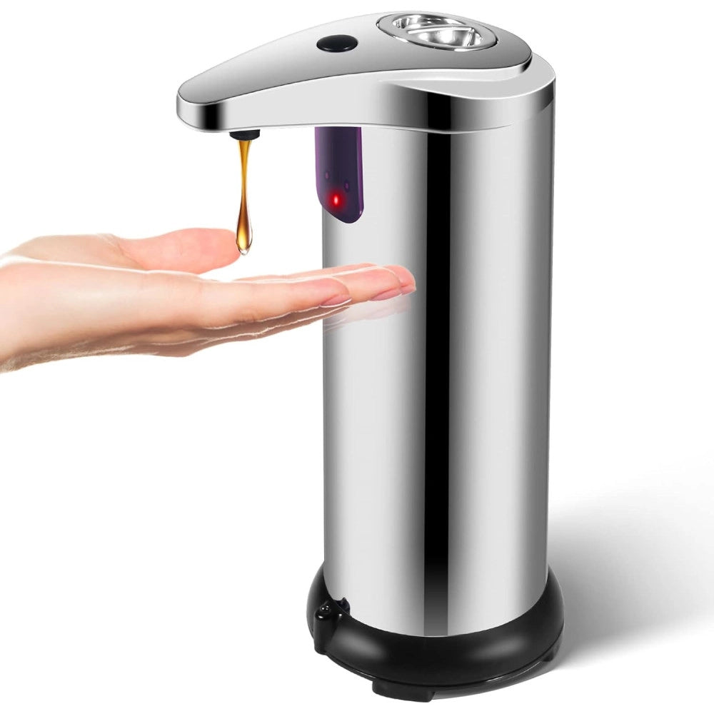 Trade Shop - Dispenser Di Sapone Liquido Automatico Con Sensore Erogatore Sapone Mani Bagno 59385 -