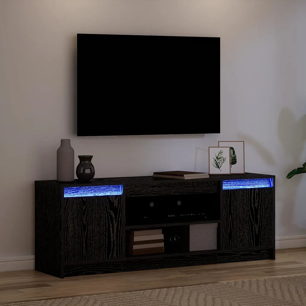 Unità TV Nero 139,5 x 34 x 50 cm Legno multistrato 869241