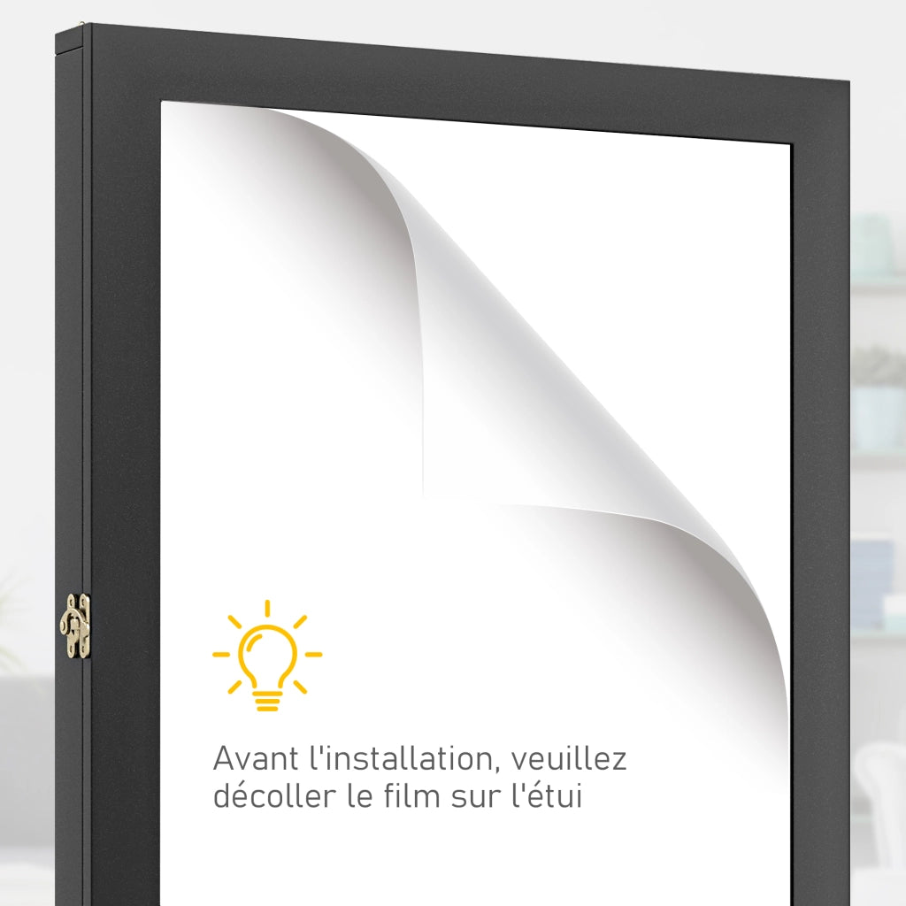 Portaoggetti Appendiabiti con Ganci ¨C zephmum ¨C Nero 71x6.5x89 cm