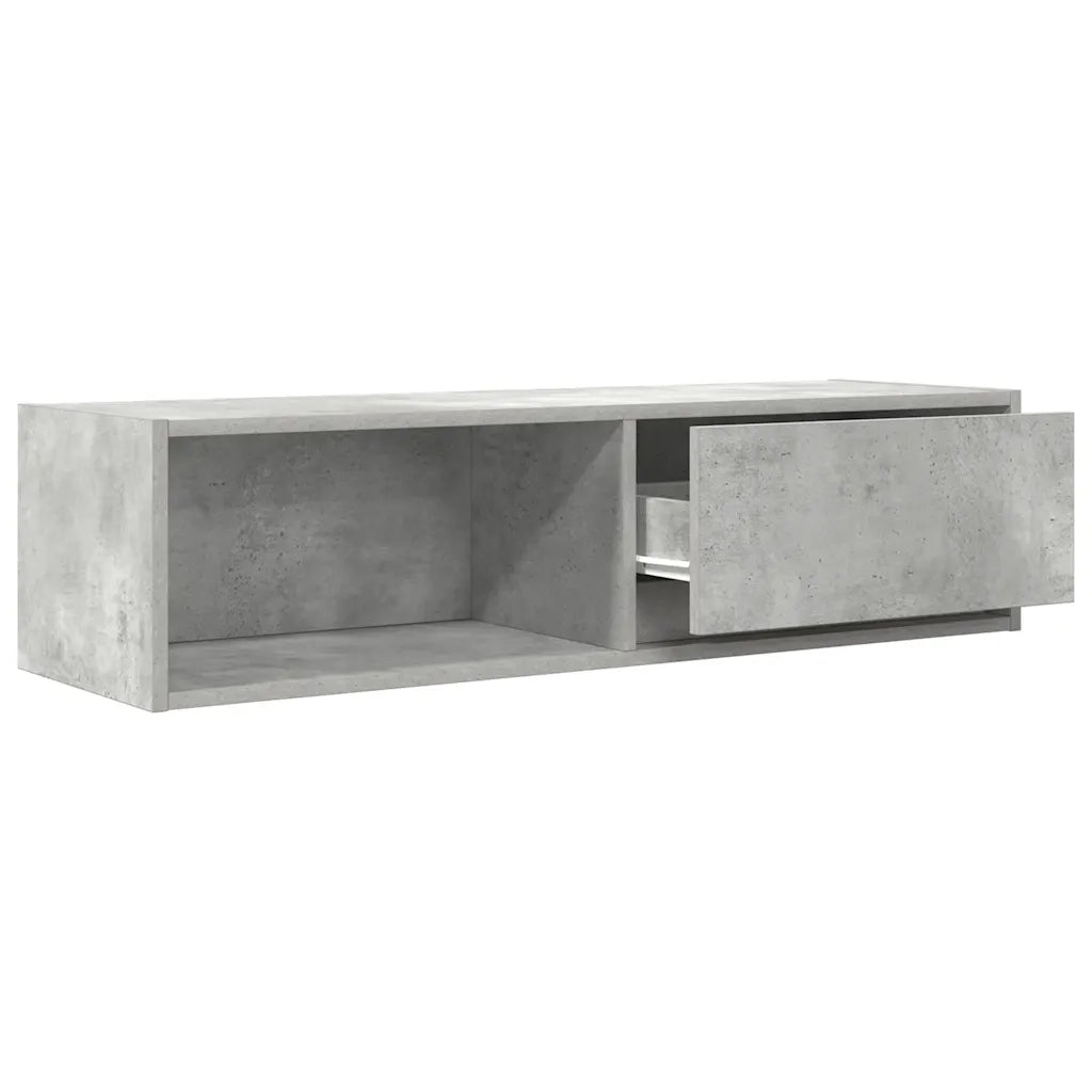 vidaXL Mobile TV Grigio Cemento 100x31x25,5 cm Legno Multistrato