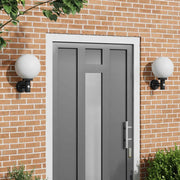 Lampada da Parete Esterna 2 pcs Nero 28 x 25 x 38 cm 4005950