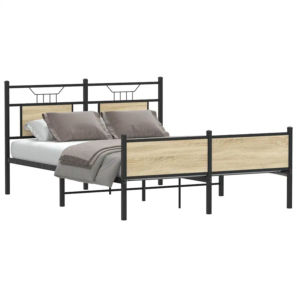 Giroletto senza Materasso Rovere Sonoma 140x190cm in Truciolato