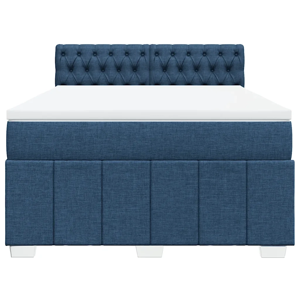 Giroletto a Molle con Materasso Blu 140x190 cm in Tessuto 3289376