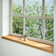 vidaXL Davanzali 2 pz Marrone Chiaro 140x30x2 cm Legno Massello Rovere
