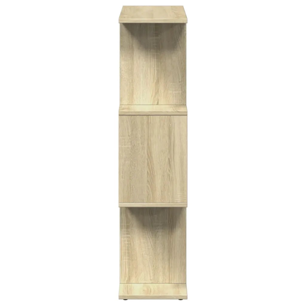 Libreria Divisorio 3 Ripiani-Scaffale per Libri-Mobile di Stoccaggio Sonoma 70x24x97 cm in Truciolato