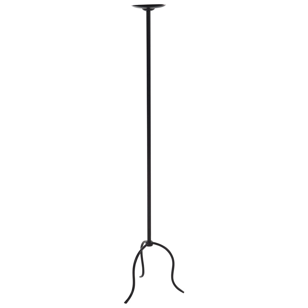 Portacandele in metallo nero ferro 120 cm Stile moderno Centrotavola Decorazione