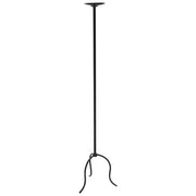 Portacandele in metallo nero ferro 120 cm Stile moderno Centrotavola Decorazione