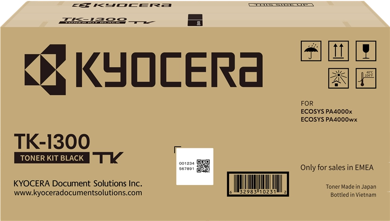 ORIGINAL Kyocera toner nero TK-1300 1T0C150NL1 ~3000 Seiten
