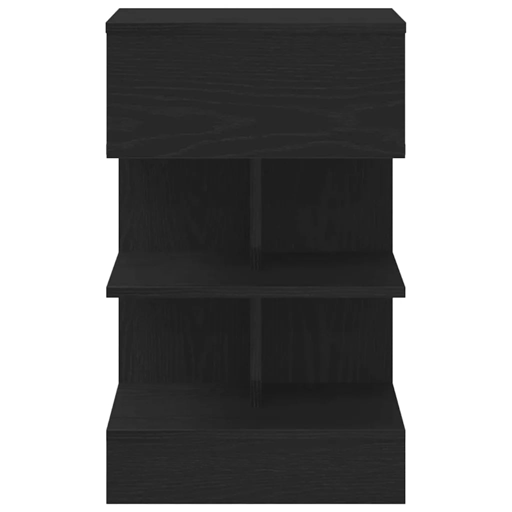 Armadio da Notte Rovere Nero 40 x 35 x 65 cm Legno multistrato 862699