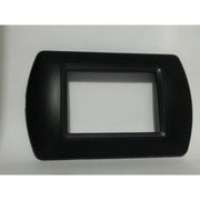 Trade Shop - Placchette Placche In Abs Compatibili Per Master Modo Colorra Placca Copriprese - Nero -4 Fori     -