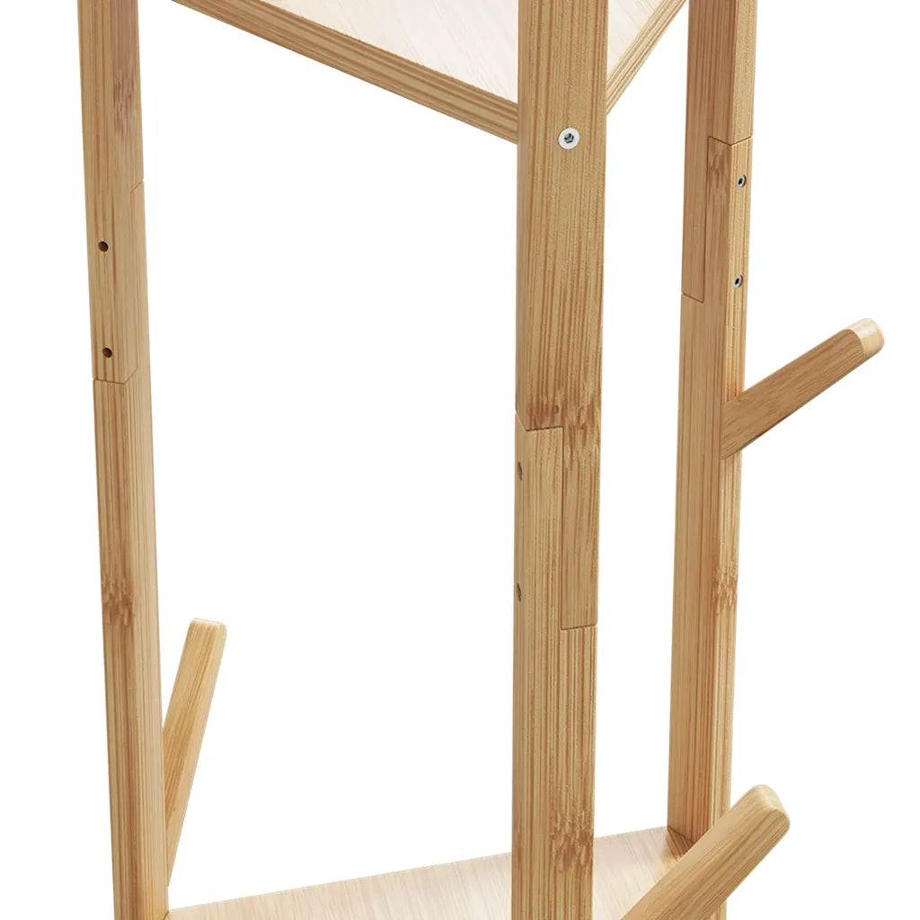 Appendiabiti con Ganci e Ripiani 39x33x166 cm in Bamb¨´ CFW9924931