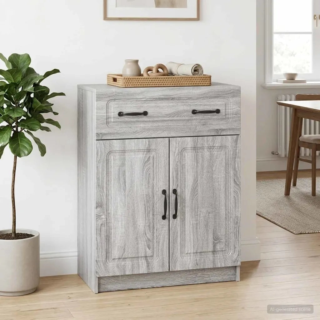 Credenza Grigio Sonoma 66 x 34,5 x 87 cm Legno ingegnerizzato 895791