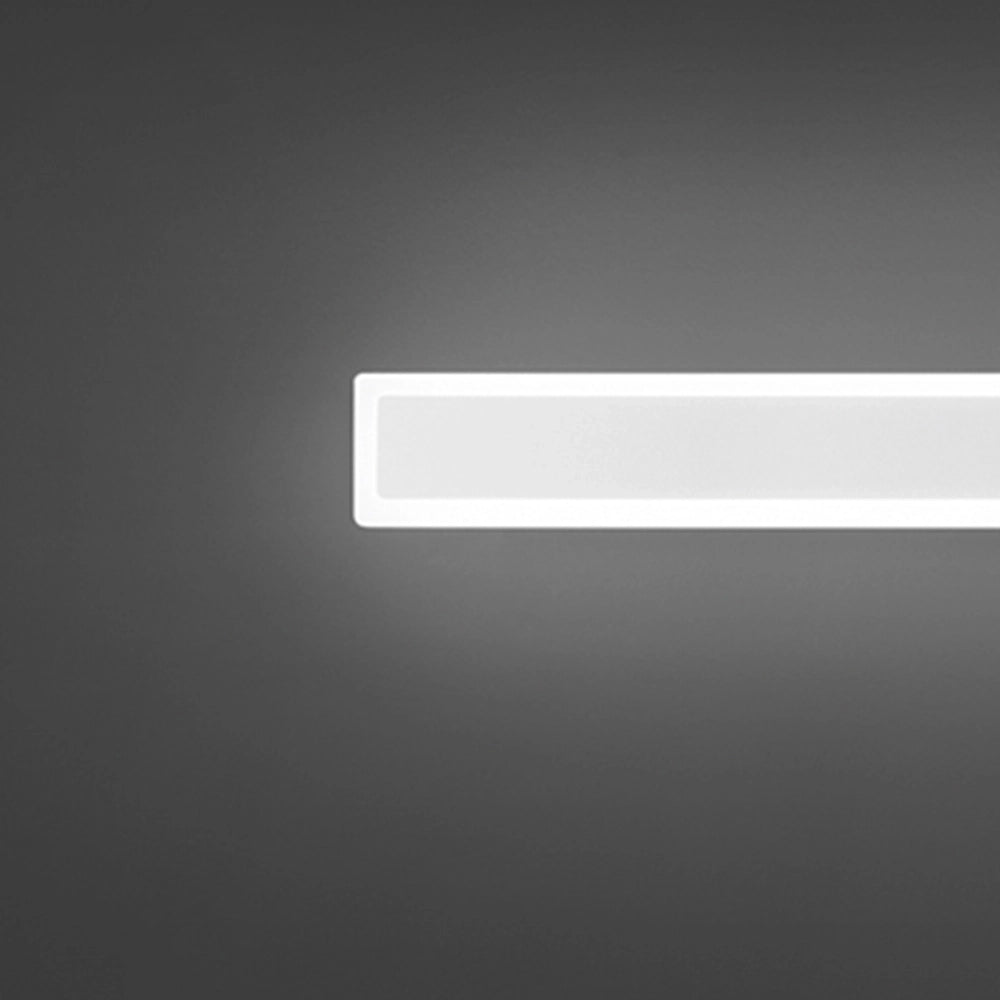 Applique Moderna Wally Alluminio Bianco Acrilico Led 19W 3000K