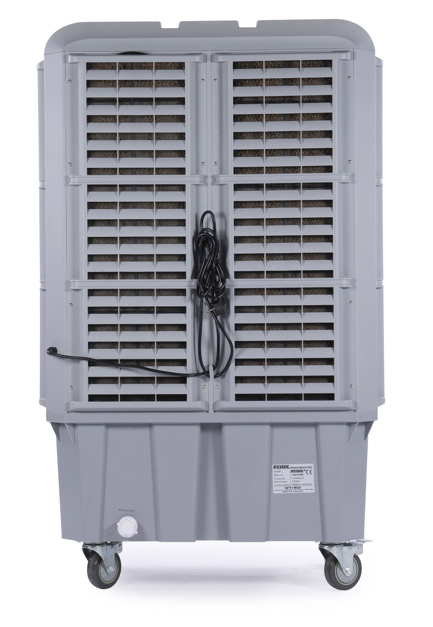 Raffrescatore Evaporativo Portatile 100 Litri 680W Art-Eco Ecool 15P