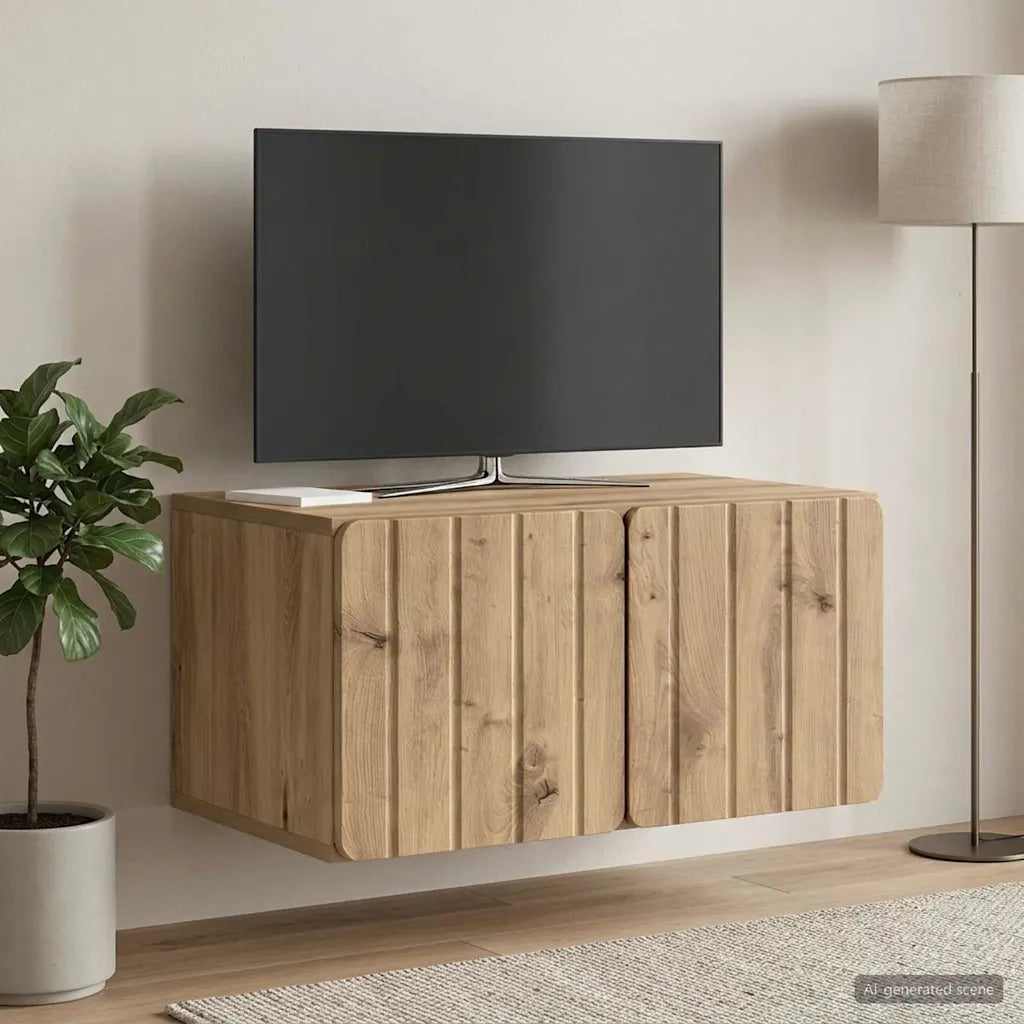Mobile Porta TV da Muro Rovere Artigianale 59,5 x 41 x 30 cm 898344