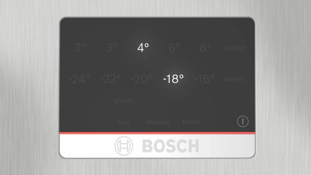Bosch KGN367LDF Serie 4 Frigorifero Combinato 321 L 186 cm Classe D 35 dB Total No Frost Perfect Fit (186x60x66 cm) colore Acciaio Inox