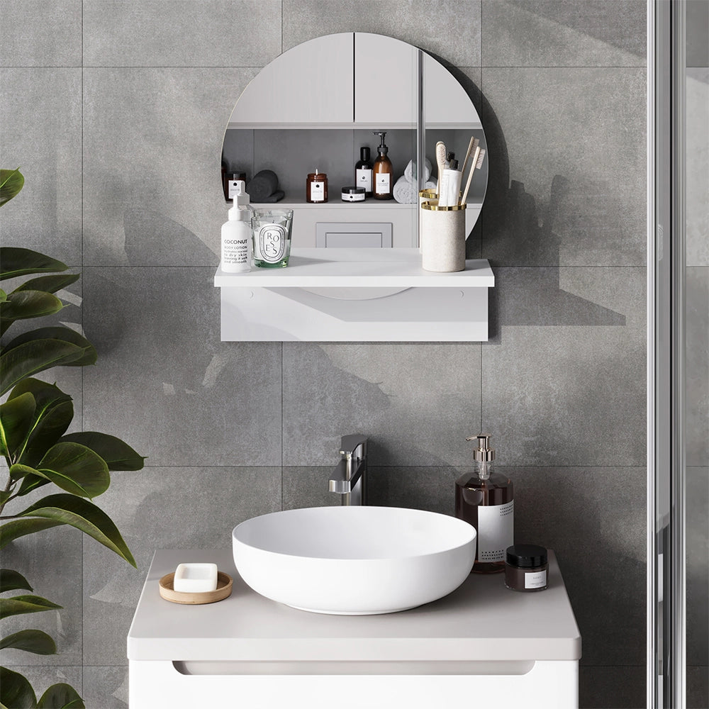 Vicco Specchio bagno Bianco 40 x 47.5 cm con ripiano