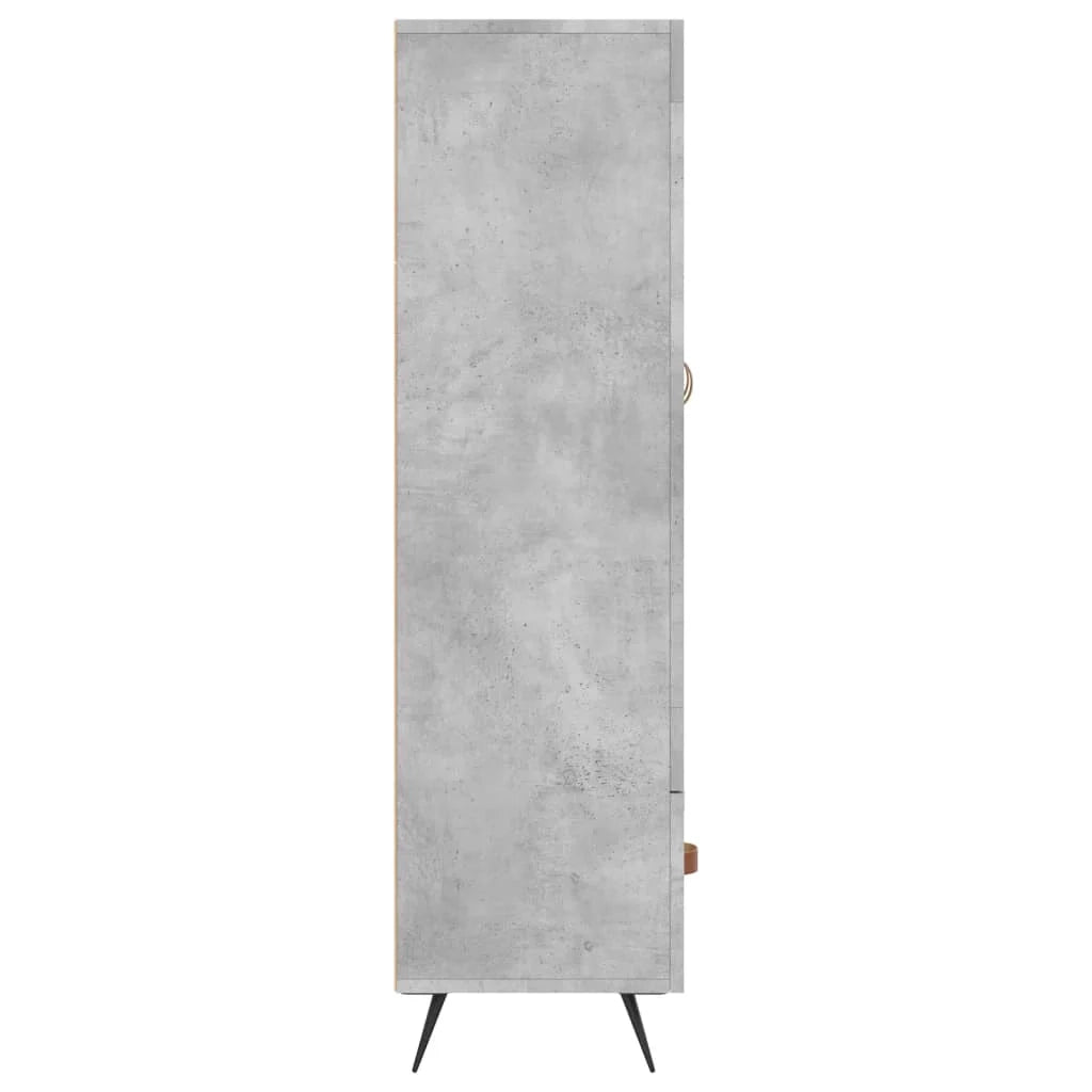 Buffet credenza cassettiera mobiletto mobile contenitore organizer cucina soggiorno salotto alto 69,5 x 31 x 115 cm legno ingegnerizzato grigio 02_0034462