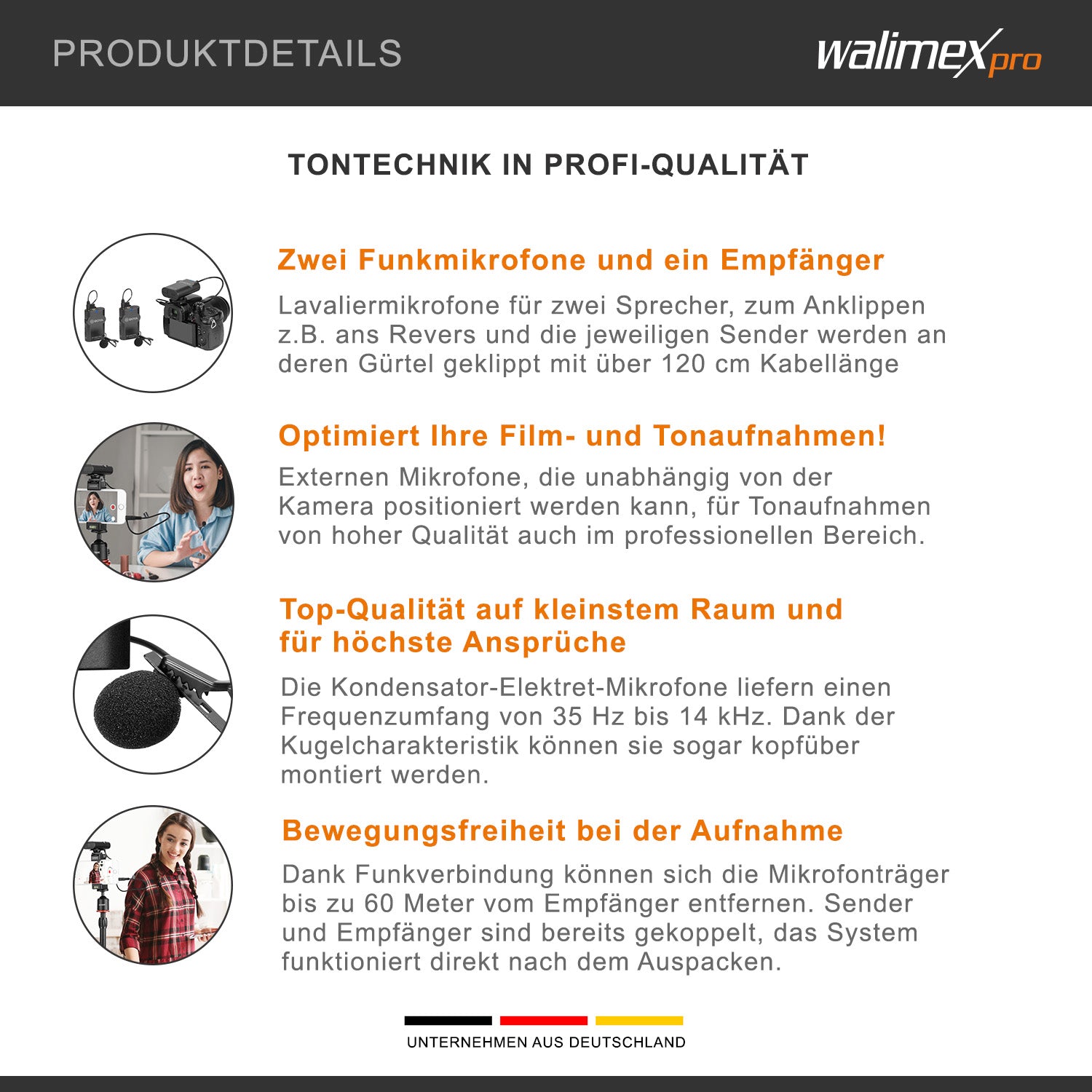 Boya WM4 Pro K-2 Microfono Set di 3 microfoni