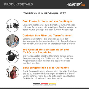 Boya WM4 Pro K-2 Microfono Set di 3 microfoni