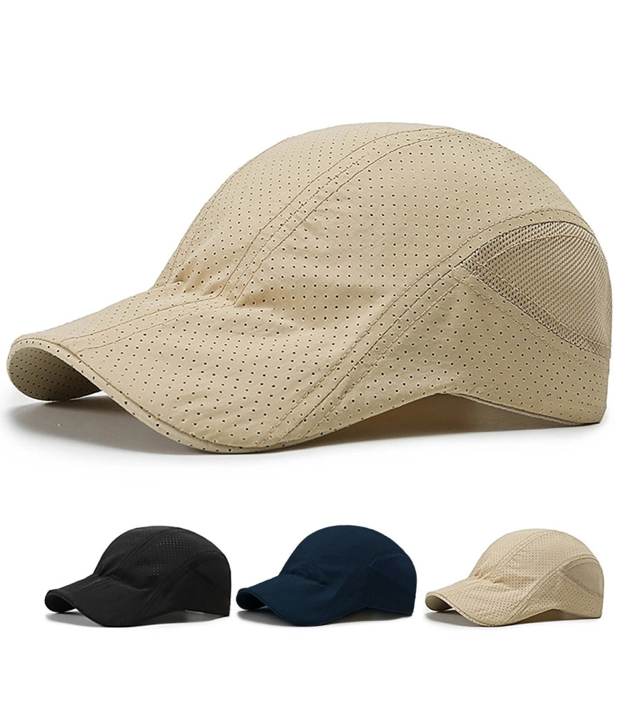 BERRETTO - URBAN QUICK DRY | Asciugatura Rapida Uomo e Donna | Visiera Rinforzata | Forata, Ventilata, Ultra Leggera