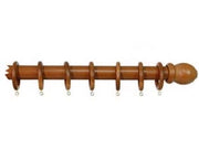 BASTONE IN LEGNO SENZA SUPPORTI Ø MM.35 OLMO  cm.200