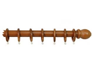 BASTONE IN LEGNO SENZA SUPPORTI Ø MM.35 OLMO  cm.200