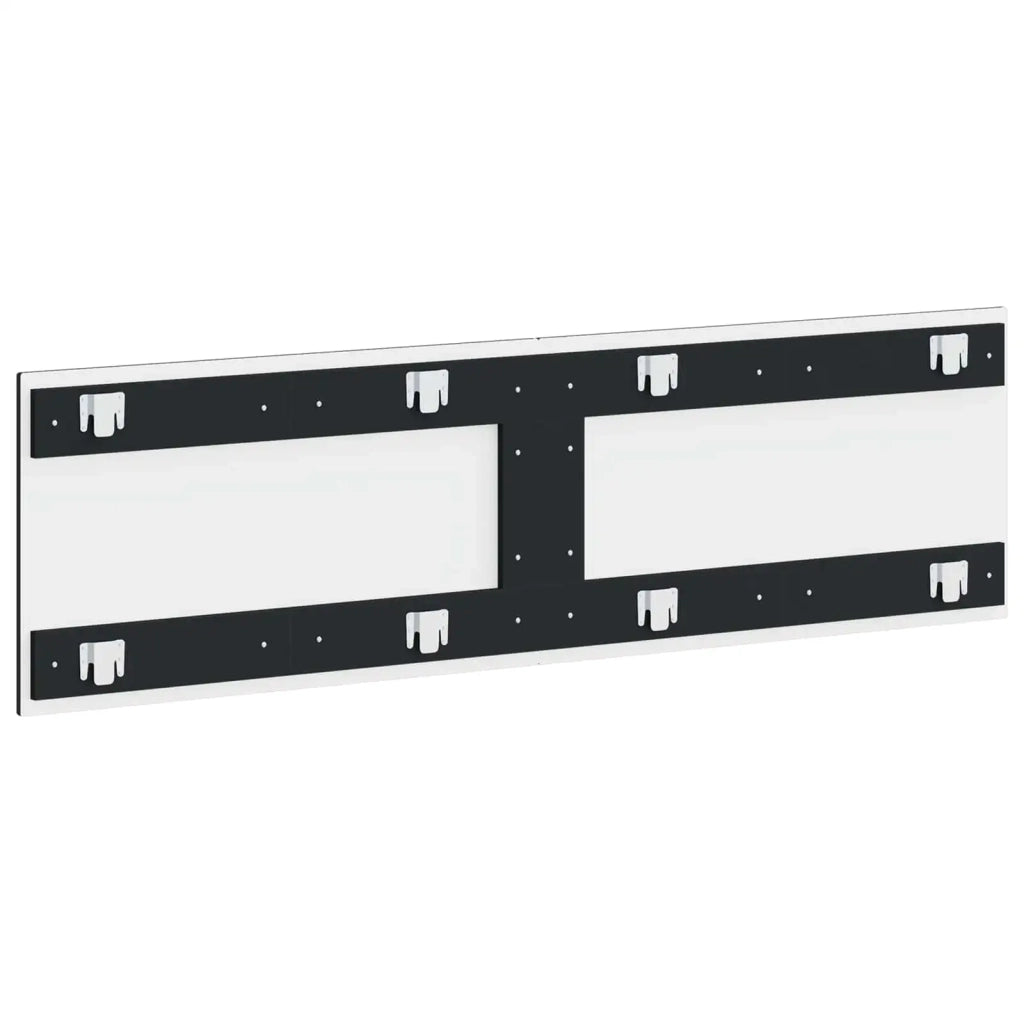 Testiera da Muro UTRECHT Nero Legno ingegnerizzato 897816