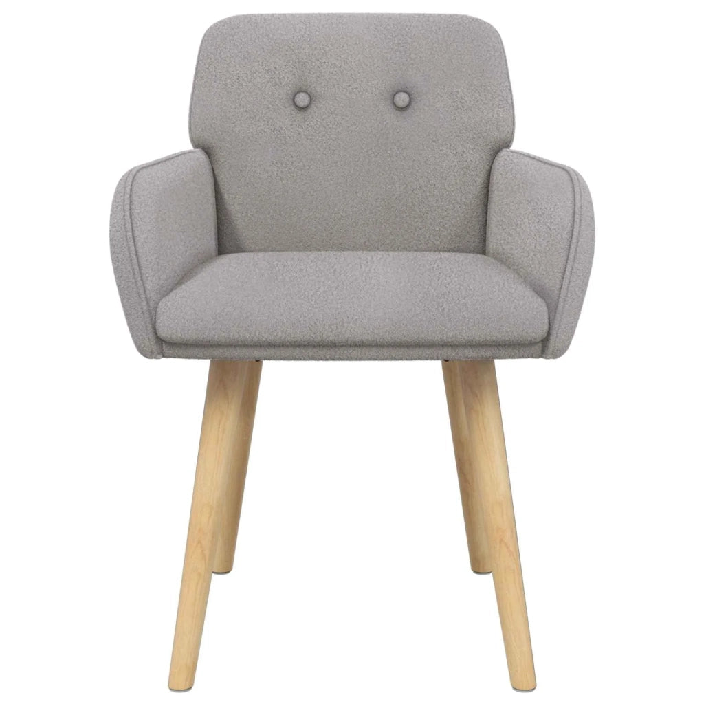 Sedie da pranzo 2 pz Bouclé Grigio Chiaro 59 x 57 x 85 cm 42034324