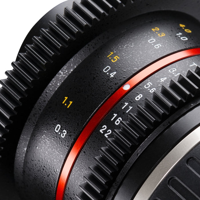 Walimex Pro 8mm 1:3.1 VCSC obiettivo Fish-Eye per foto e video (angolo di campo di 180 gradi, lenti MC, grande profondità di campo, apertura continua) per baionetta per obiettivi Sony E-mount nero