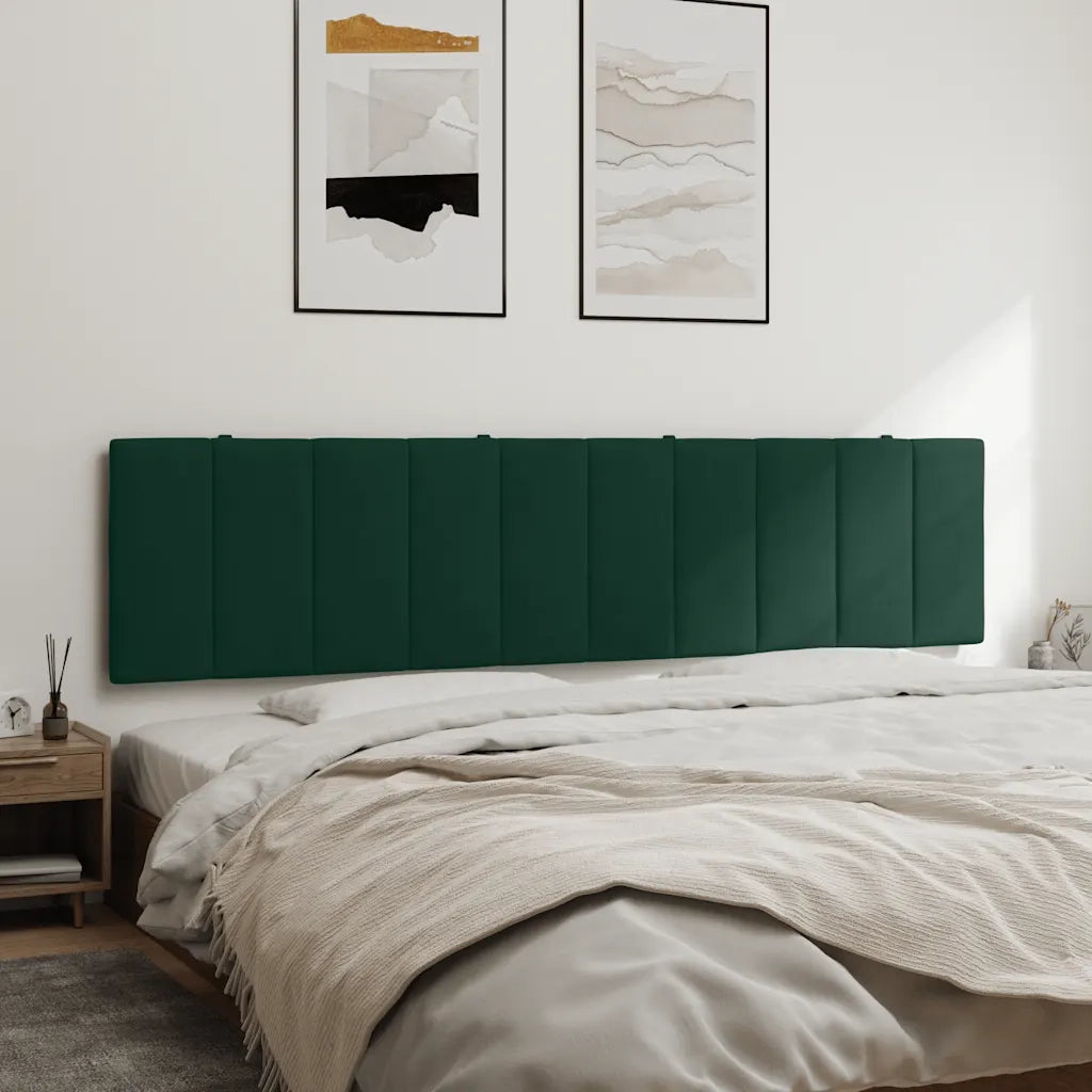 Cuscino Testiera Hanko Verde Scuro 200 cm in Velluto CFW3670367