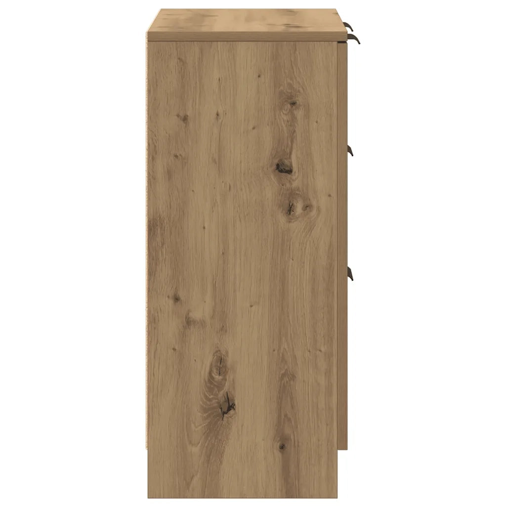 vidaXL Credenza Rovere Artigianale 60x30x70 cm in Legno Multistrato