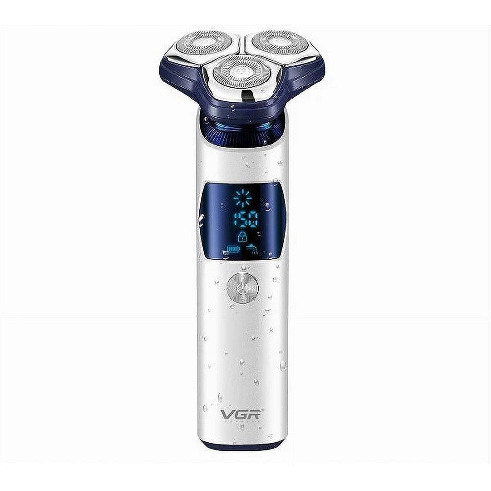 Trade Shop - Rasoio Professionale Vgr V-328 Testine Rotanti 3d Rasatura Precisione Barber -