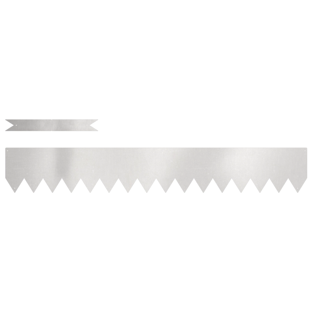 Bordature per Prato 20 pezzi 100x0.5x15 cm Acciaio Inossidabile