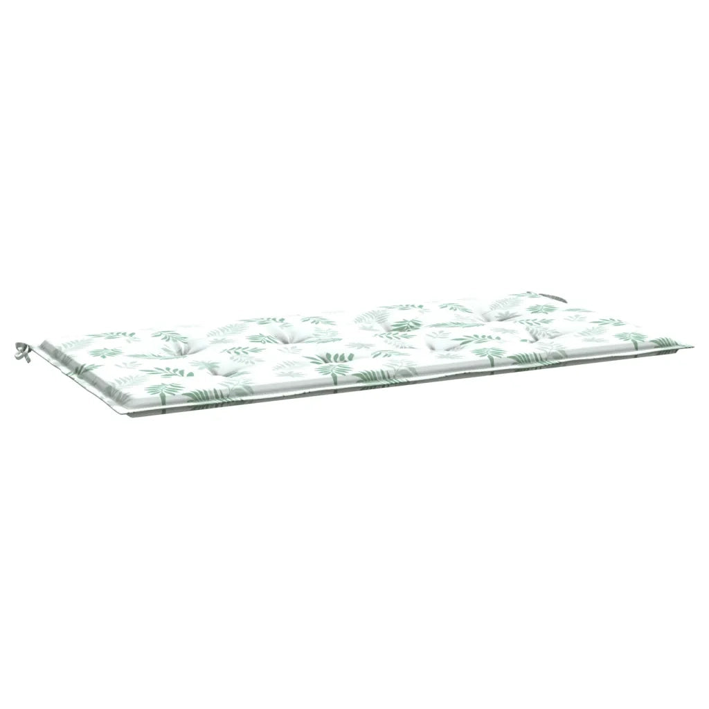 vidaXL Cuscino per Panca a Foglie 100x50x3 cm in Tessuto Oxford