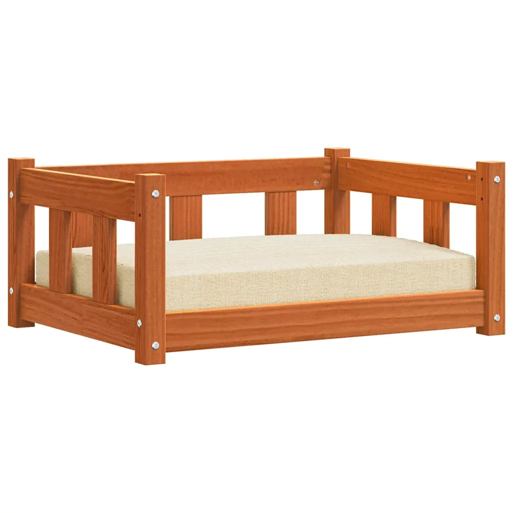 Letto per Cani Marrone cerato 65,5 x 50 x 28 cm Pino massello 869883