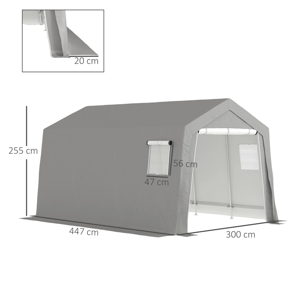 Tenda da Giardino 3x4,5 m ¨C zephmum ¨C Grigio Antracite