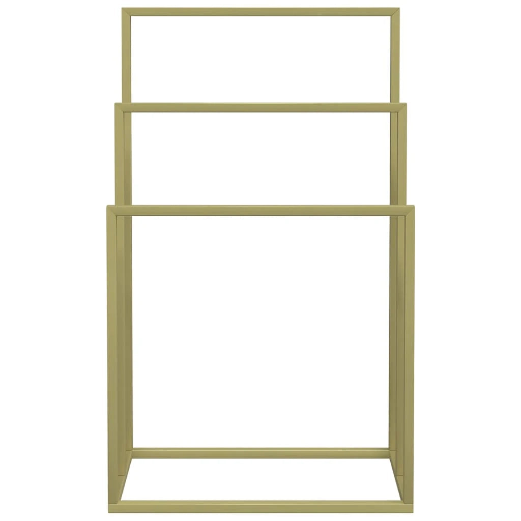 Portasciugamani da terra color oro 48 x 24 x 79 cm ferro 02_0005528